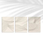 Çerçevesiz Poster Minimalist Organik Formlar 3'lü thumbnail 1
