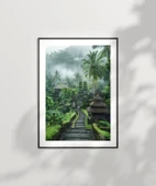 Çerçevesiz Poster Sisler İçinde Tapınak thumbnail 6