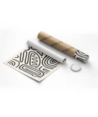 Çerçevesiz Poster Monokrom Soyut Desenler 3'lü thumbnail 8