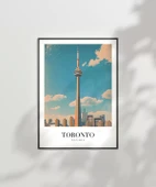 Çerçevesiz Poster Gökyüzüne Dokunan Toronto thumbnail 7