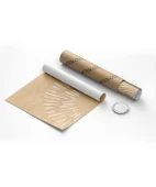 Çerçevesiz Poster Rustik Doku ve Soyut Çizgi 2'li thumbnail 8