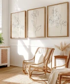 Çerçevesiz Poster Organik Minimalizm 3'lü thumbnail 5