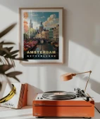 Çerçevesiz Poster Hollanda’nın Renkli Kanalları thumbnail 3