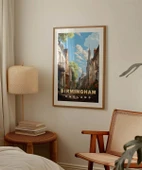 Çerçevesiz Poster Birmingham'ın Sakin Sokakları thumbnail 3