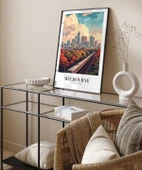 Çerçevesiz Poster Melbourne Tren İstasyonu thumbnail 4