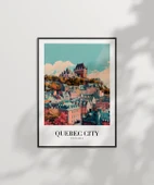 Çerçevesiz Poster Tarihi Quebec Şehir Baskısı thumbnail 7