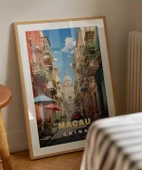 Çerçevesiz Poster Kopenhag Şehir Manzarası ve Refleksiyon thumbnail 4