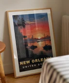 Çerçevesiz Poster New Orleans'ın Tarihi Evleri thumbnail 4