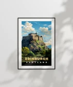 Çerçevesiz Poster Edinburgh Manzarası thumbnail 6