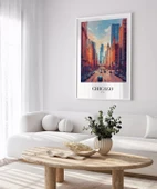 Çerçevesiz Poster Chicago Şehir Merkezi thumbnail 3