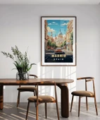 Çerçevesiz Poster Madrid Şehir Sokakları ve Tarihi Atmosfer thumbnail 5