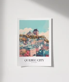 Çerçevesiz Poster Tarihi Quebec Şehir Baskısı thumbnail 1