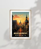 Çerçevesiz Poster Bükreş Altın Saatin Büyüsü thumbnail 6