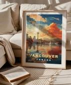Çerçevesiz Poster Vancouver Gün Batımı Manzarası thumbnail 5