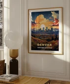 Çerçevesiz Poster Denver'ın Parlayan Ufku thumbnail 4