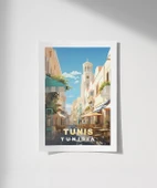 Çerçevesiz Poster Tunus’un Kalbi Tunis Şehir thumbnail 1