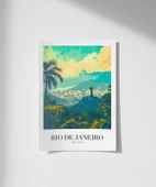 Çerçevesiz Poster Brezilya'nın İncisi Rio de Janeiro thumbnail 1