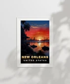 Çerçevesiz Poster New Orleans'ın Tarihi Evleri thumbnail 3