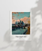 Çerçevesiz Poster Frankfurt Vintage thumbnail 2