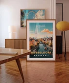 Çerçevesiz Poster Düsseldorf Almanya thumbnail 3