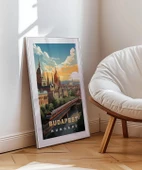 Çerçevesiz Poster Tuna Nehri Üzerinde Gün Doğumu thumbnail 3