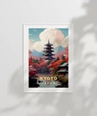 Çerçevesiz Poster Sonbahar Kyoto Manzarası thumbnail 2