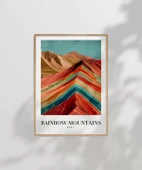 Çerçevesiz Poster Rainbow Mountains Peru thumbnail 7