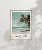 Çerçevesiz Poster Sandy Lane Barbados Tropik Sahil thumbnail 5
