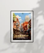 Çerçevesiz Poster Siem Reap Sokak Manzarası thumbnail 6