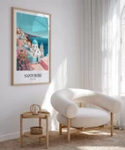 Çerçevesiz Poster Santorini'nin Masmavi Hayalleri thumbnail 4