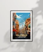 Çerçevesiz Poster Valencia’nın Zarif ve Canlı Sokakları thumbnail 7