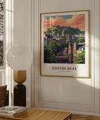 Çerçevesiz Poster Edinburgh'un Tarihi Tepeleri thumbnail 3