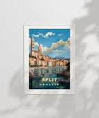Çerçevesiz Poster Split Sahil Manzarası thumbnail 2