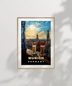 Çerçevesiz Poster Münih'in İkonik Kuleleri thumbnail 7