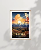 Çerçevesiz Poster Denver'ın Parlayan Ufku thumbnail 7