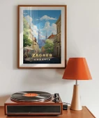 Çerçevesiz Poster Zagreb Katedrali Sokak Manzarası thumbnail 3