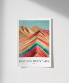 Çerçevesiz Poster Rainbow Mountains Peru thumbnail 1