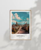 Çerçevesiz Poster Ottawa'nın Tarihi Dokusu thumbnail 7