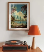 Çerçevesiz Poster Doha Şehir Manzarası thumbnail 3