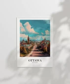 Çerçevesiz Poster Ottawa'nın Tarihi Dokusu thumbnail 2