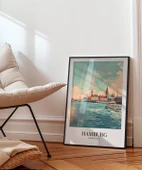 Çerçevesiz Poster Hamburg Seyahat thumbnail 4