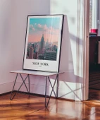 Çerçevesiz Poster New York Silüeti Gün Doğumu thumbnail 5