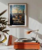 Çerçevesiz Poster Münih'in İkonik Kuleleri thumbnail 3