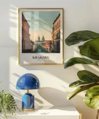 Çerçevesiz Poster Krakow Tarihi Sokakları ve Silüeti i thumbnail 5