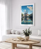 Çerçevesiz Poster St. Petersburg Kanal Manzarası thumbnail 3