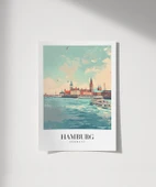Çerçevesiz Poster Hamburg Seyahat thumbnail 1