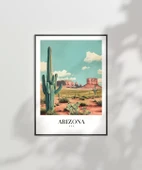 Çerçevesiz Poster Arizona Çölün Simgesi thumbnail 6