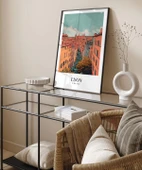 Çerçevesiz Poster Tarihi Lyon Sokakları Dekoratif - 4