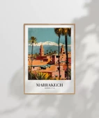 Çerçevesiz Poster Kızıl Şehir Marakeş thumbnail 7