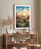 Çerçevesiz Poster Xi'an Tarihi ve Modern Perspektif Sanatsal thumbnail 5